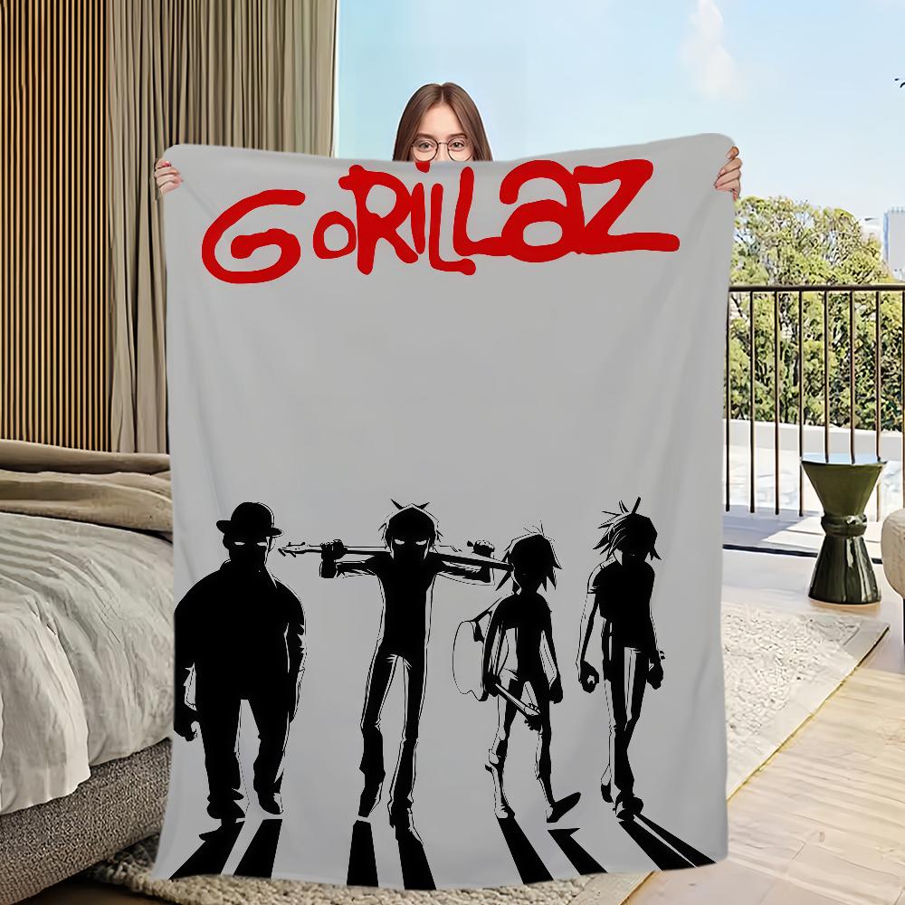 Плед Singer Rock G-Gorillaz Фланелевый теплый комфортный мягкий плюшевый плед Для Пикника Кроватей Диванов Домов И Спален
