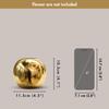 Metal flower vase in Gold – for fresh or artificial flower displays – great wedding gift (Set of 2) (Flower Not Included)