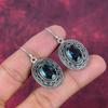 Серьги с драгоценными камнями индиголит, серьги из цельного серебра 925 пробы, старинные украшения ручной работы, подарок на День матери
