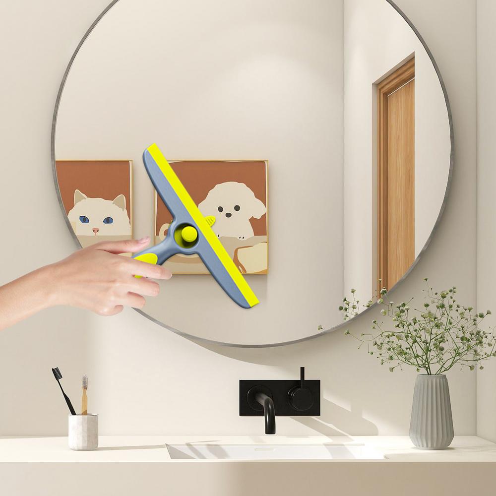 Скребок для душа, скребок для душа, силиконовый скребок для стекла с эргономичной ручкой, универсальный очиститель для автомобиля