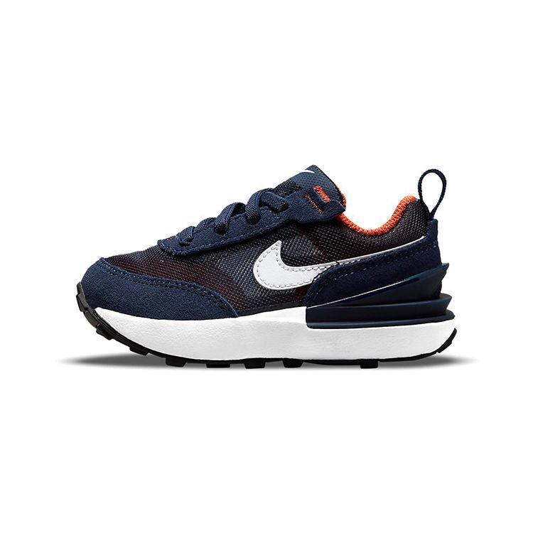 Nike Waffle One TD Toddler Midnight Navy Orange Melon Tint White DC0479-401