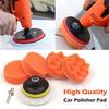 3 Inch Car Polisher Buffer Gross Polish Waxing Buffing Polishing Sponge Pads Kit Set M10 M14