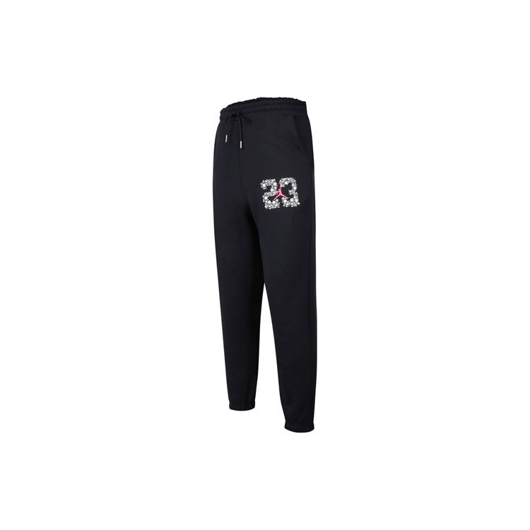 Jordan 23 Спортивные штаны с буквенным принтом на флисовой подкладке, мужские брюки, черные DJ0192-010