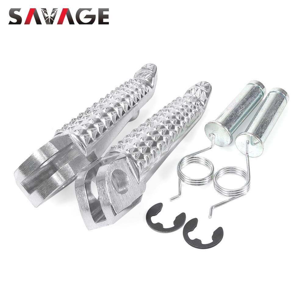 Front Footrest Foot Peg For KAWASAKI Z125 Pro Z250 Z300 Z650 Z900 NINJA 250 300 650 VERSYS X300 Motorcycle Rider Pedal Foot Rest