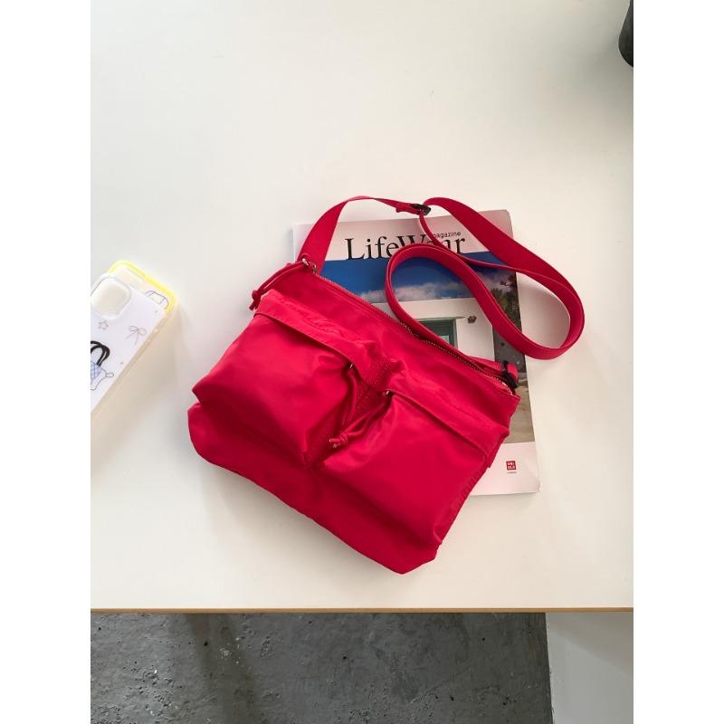 Новая повседневная нейлоновая сумка для мобильного телефона однотонная модная сумка через плечо для commuters путешествий женская трендовая сумка-мессенджер