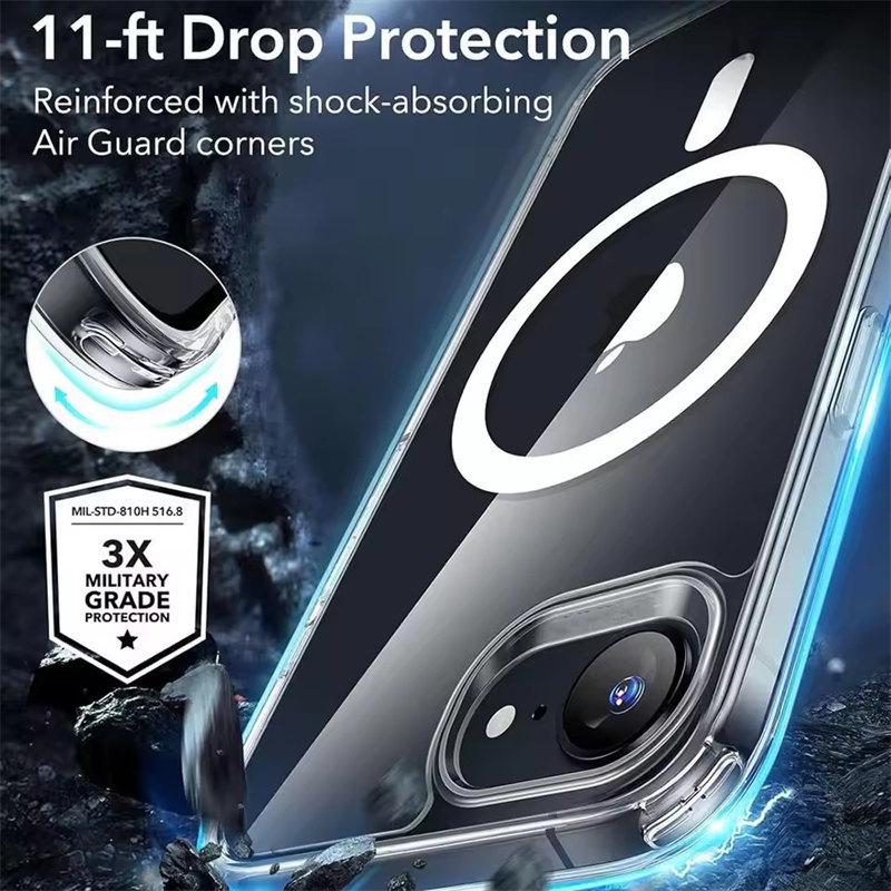 Для Magsafe Магнитный беспроводной зарядный чехол для iPhone 16E iPhone16E SE 2025 SE4 5G Прозрачная противоударная задняя крышка