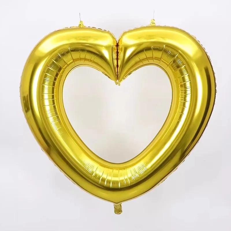 40 Inch Aluminum Foil Heart-shaped Balloon Wedding Proposal Festival Decoration Photography Porp Scenery Home Store Decoration