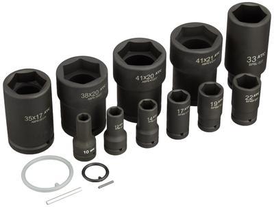 Набор комбинированных головок для гаек колес Kyoto Machinery Tools для ударного гайковерта ATBP611TP (КТК) 19,0кв.м.