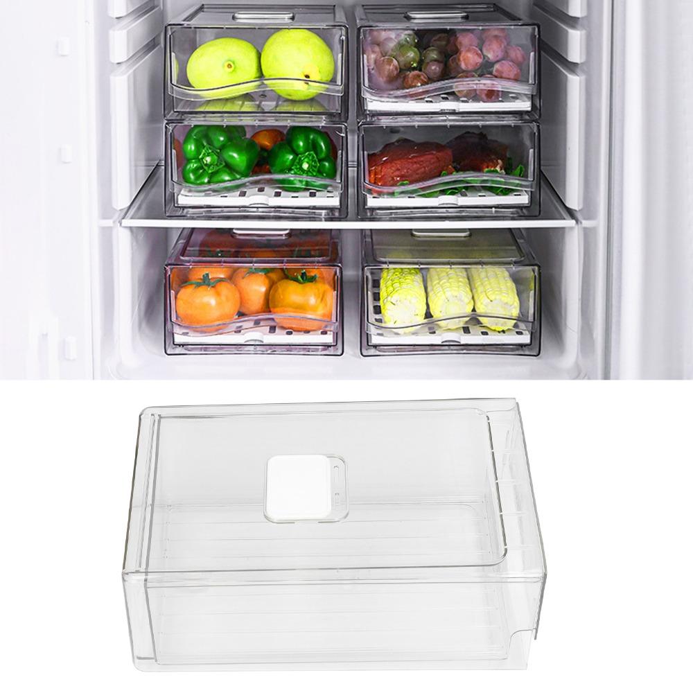 PET Pantry Organizer Bin S/L Produce Storage Container Refrigerator Storage Bin Pantry Use