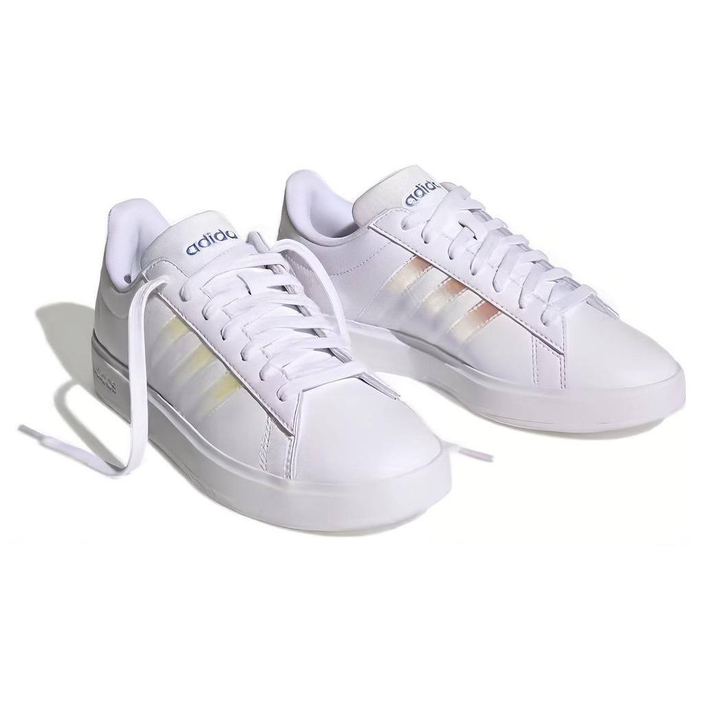 adidas Grand Court 2.0 Удобные Универсальные Модные Прочные Кроссовки с Низким Верхом Женские Кроссовки Белые IE1868