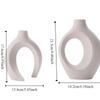 2 pieces/pair Removable Imitation Ceramic Vase Minimalist Vase Set Flower Vases  Office