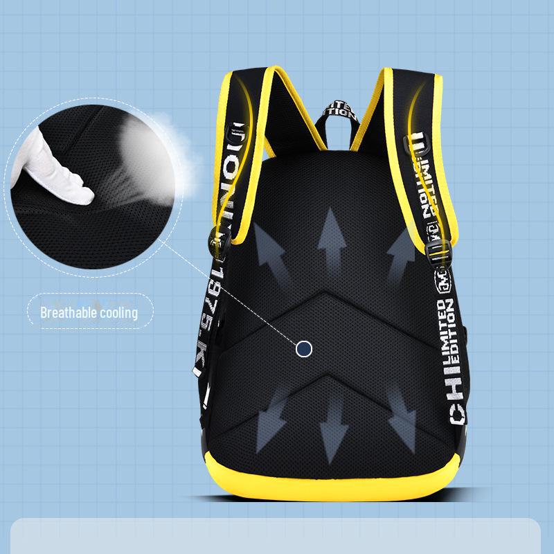 Cartoon Anime Schoolbags for Boys, Grades 1-3-6 - Lightweight, Casual Children's Backpack