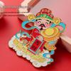 Wealth God Metal Fridge Magnet: New Year & Spring Festival Decorative Souvenir