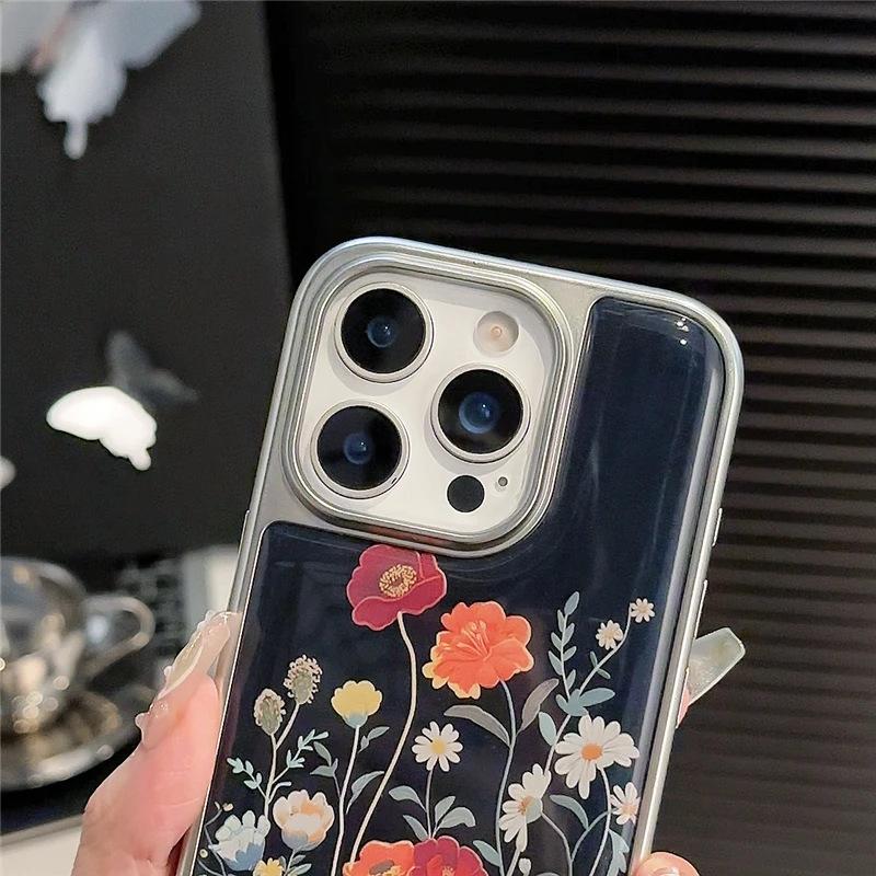 Куст полевых цветов для чехла мобильного телефона Apple iPhone 16/17promax 14 конденсация воды 13 покрытие 12 свежий 15