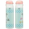 Skater Kids' Stainless Steel Water Bottle, 580ml, Direct Drinking, Snoopy 80s Cafe Design, Kid-Friendly, Lightweight, Insulated, Sports Bottle, Cute,