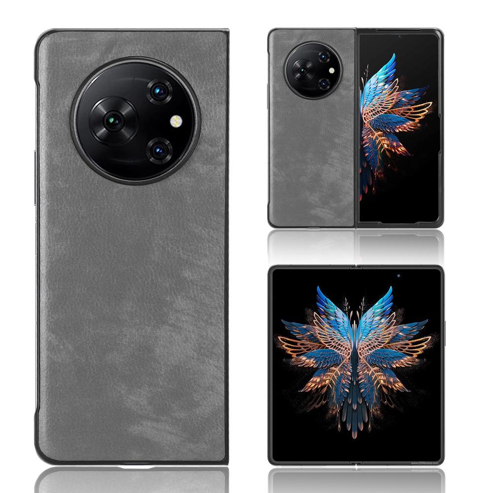 Чехол для телефона Tecno Phantom V Fold с задней крышкой из текстуры личи