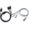 Многофункциональный USB C длинный кабель для зарядки, зарядный шнур, несколько портов, длинный зарядный кабель, разъем Type C для мобильных телефонов
