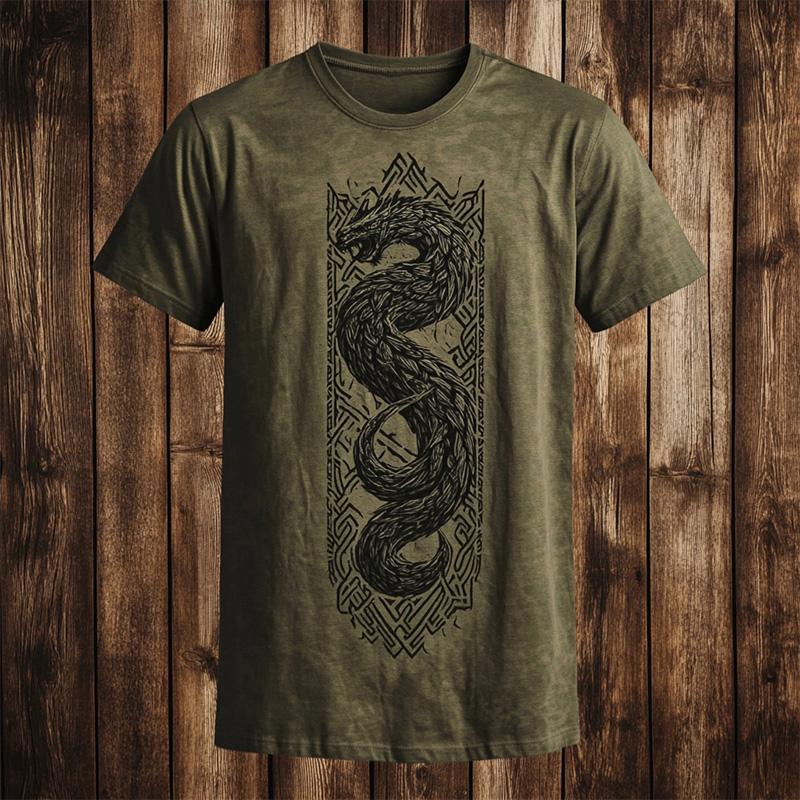 Ретро Мужская Футболка Художественный Узор Тотем 3D Печать Повседневная С Коротким Рукавом Летняя Уличная Повседневная Большого Размера Футболки Топ Женская Одежда