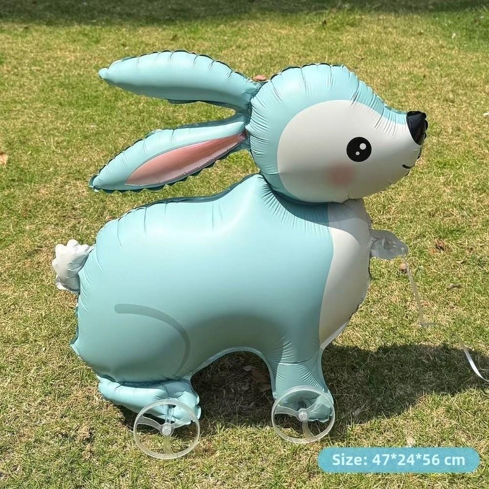 with Wheels Cartoon Movable Balloon Animals Walking Balloon  Kids Birthday Party Decoration