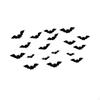 16 Pieces Bats Wall Decor Decals, Halloween Decoration 3D Scary Bat Stickers for Bathroom,