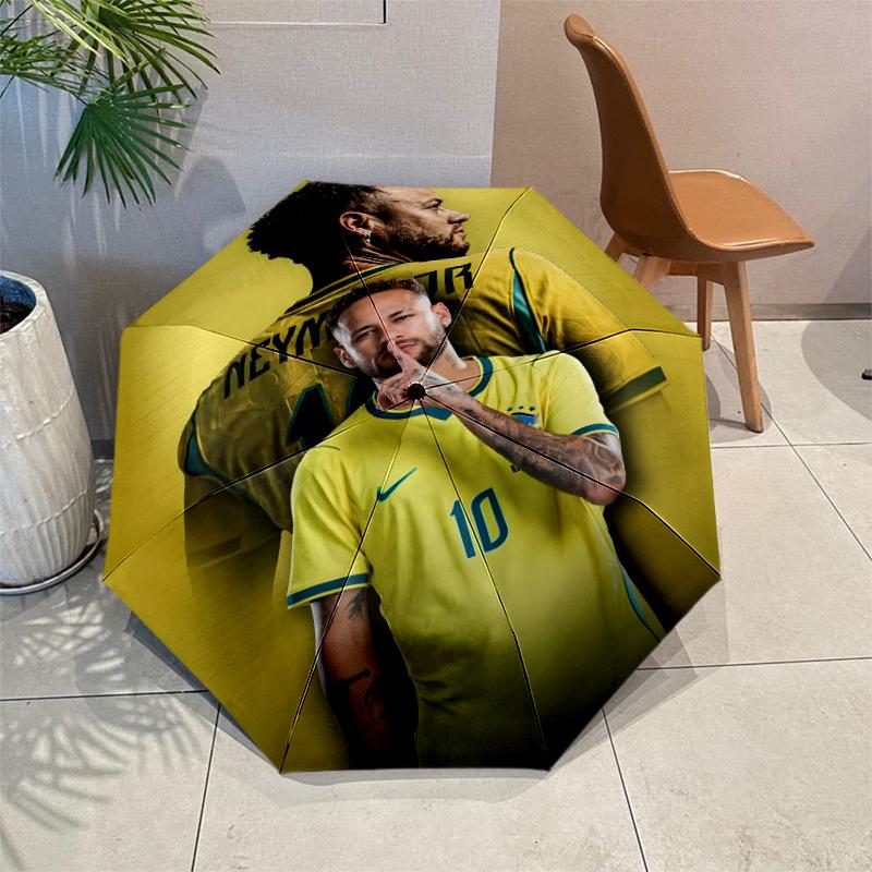 Зонт N-Neymar с Автоматическим Открытием/Закрытием и Усиленной Конструкцией на 8 Спиц, Компактный Дорожный Зонт, Подходящий для Улицы