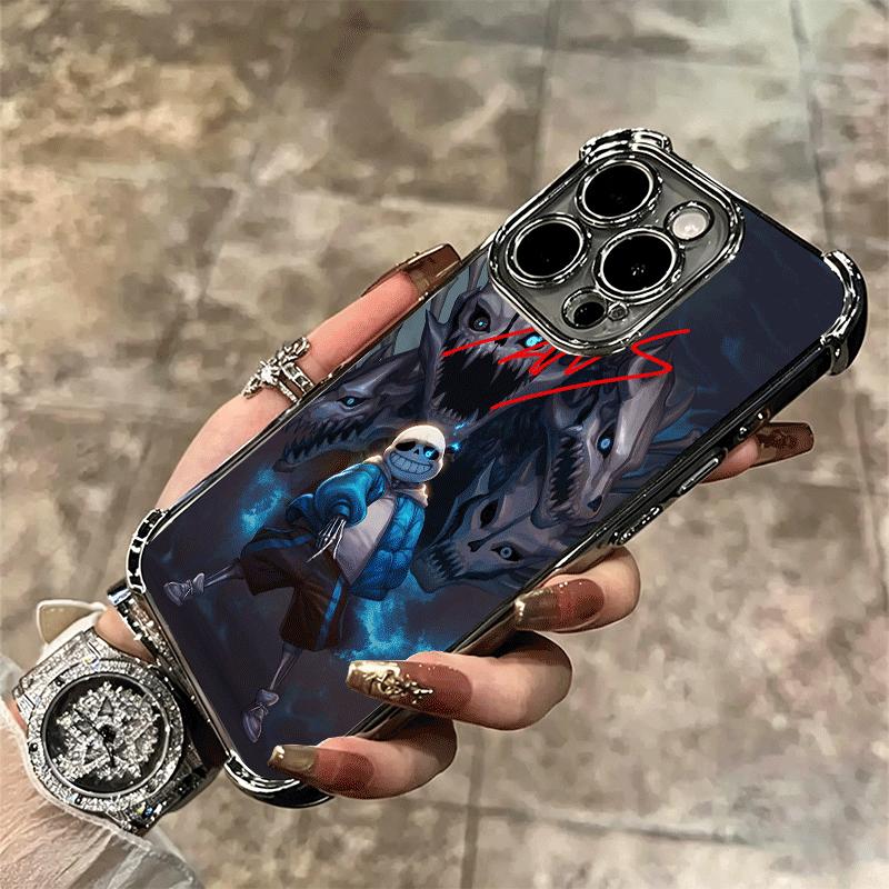 U-Undertale S-Sans Покрытие Чехол для Телефона Для Iphone 16 17 Pro Max Air 16E 14 15 Plus 12 13 Mini Противоударный Подушка Безопасности Чехол
