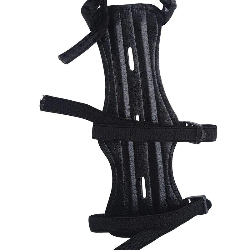 Кожаный регулируемый защитный ремешок для стрельбы из лука для охоты, безопасный ремешок на руку, защитные аксессуары для защиты рук, защита для стрельбы из лука