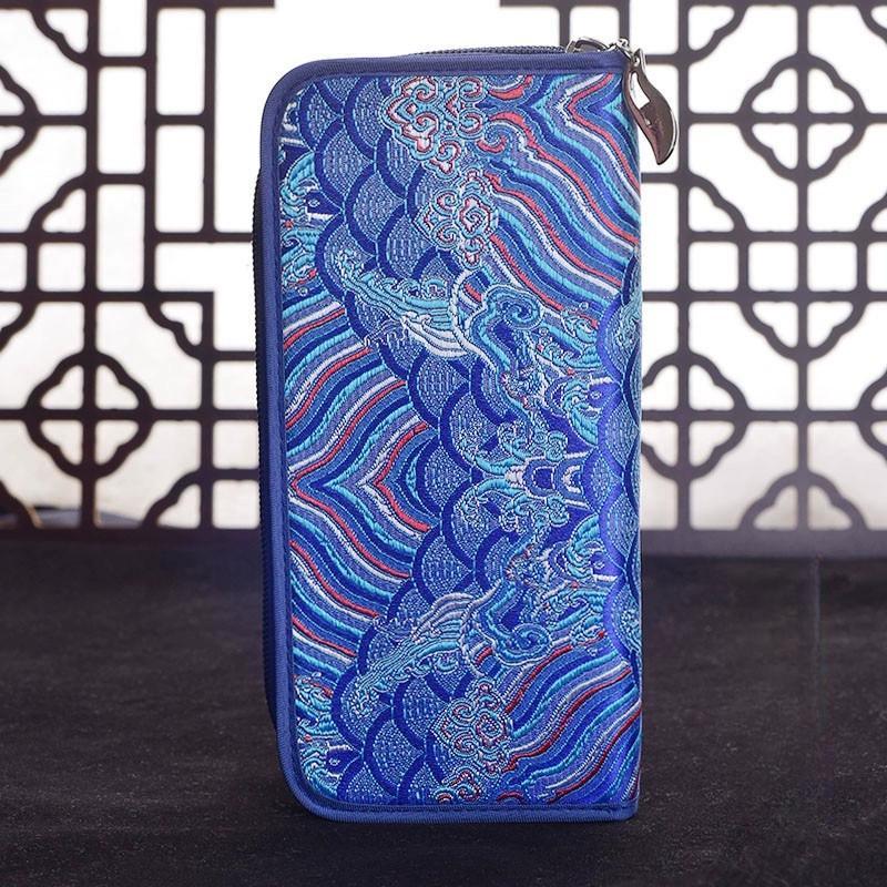 Китайский характерный подарок: Кошелек Yunjin, этническая вышивка ручной работы, подарок на день рождения для матери, праздничный подарок, женский кошелек