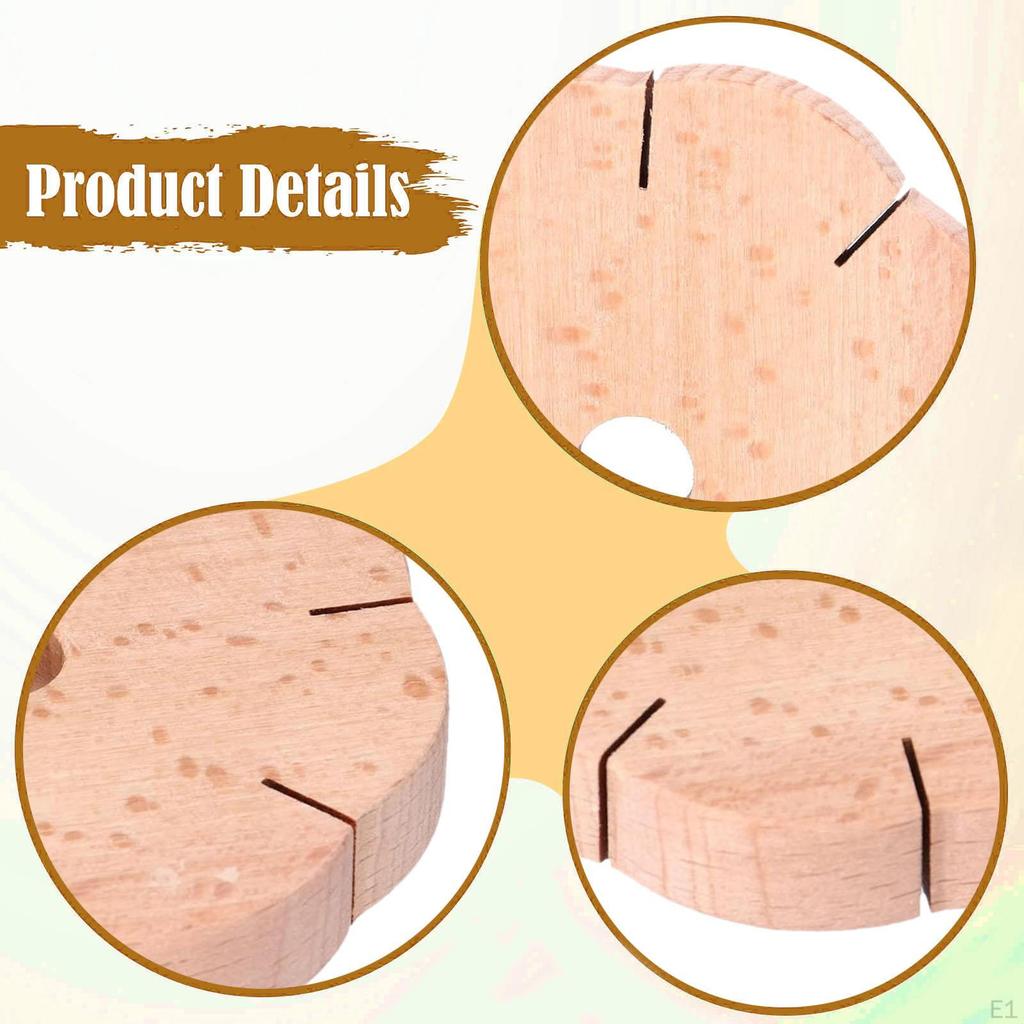Wooden Kumihimo Disk 8 Slot Bracelet Tray for Friendship Bracelets Knitting Crafting Hand Rope