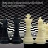 32PCS Delicate Black White Chess International Chess Game Word Chess Set  International Chess Tables