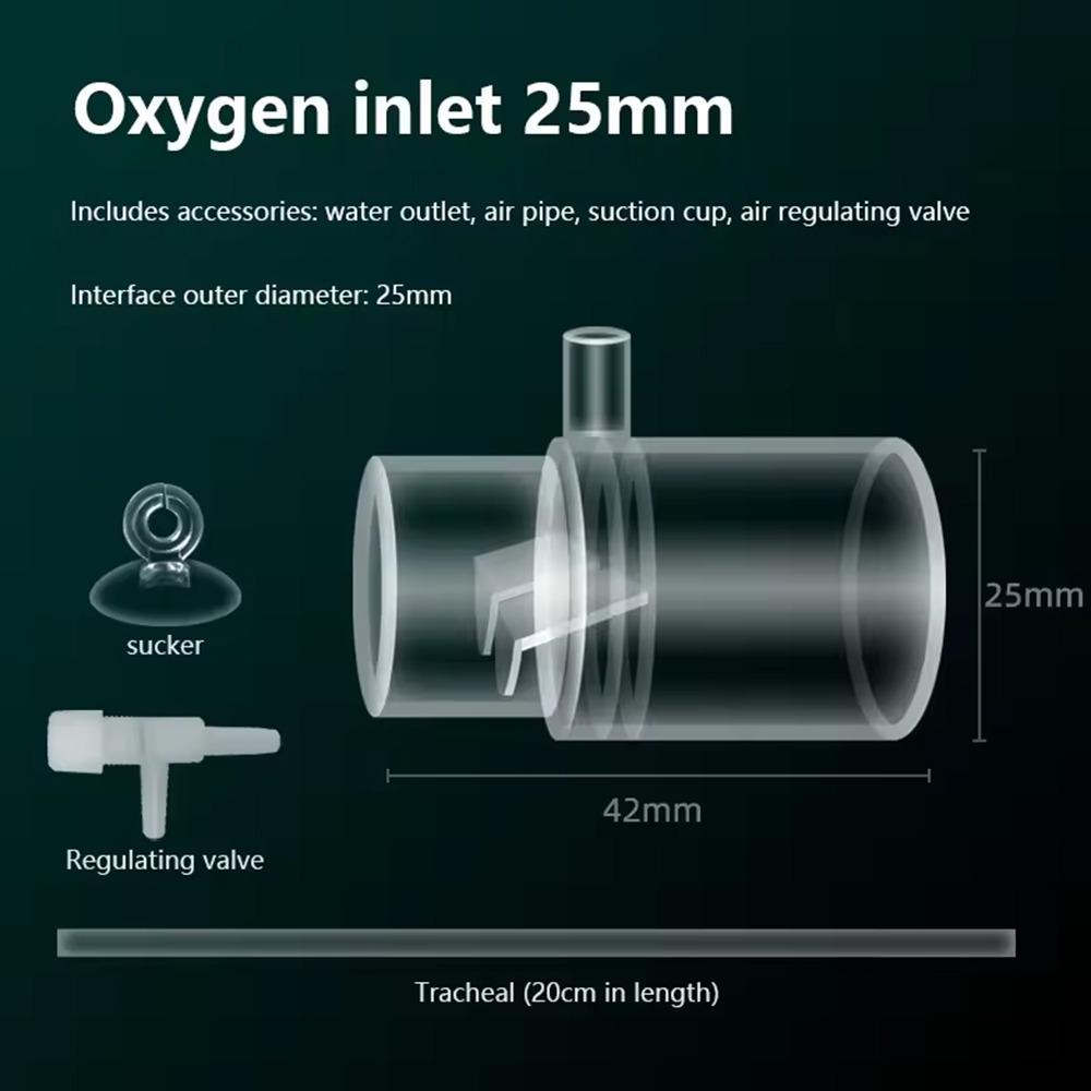 Акриловый Фильтр для Аквариума Выходное Отверстие Прозрачная Трубка Выхода Фильтра Увеличение Кислорода Практичный Съемный Выход Аэрации Аквариума