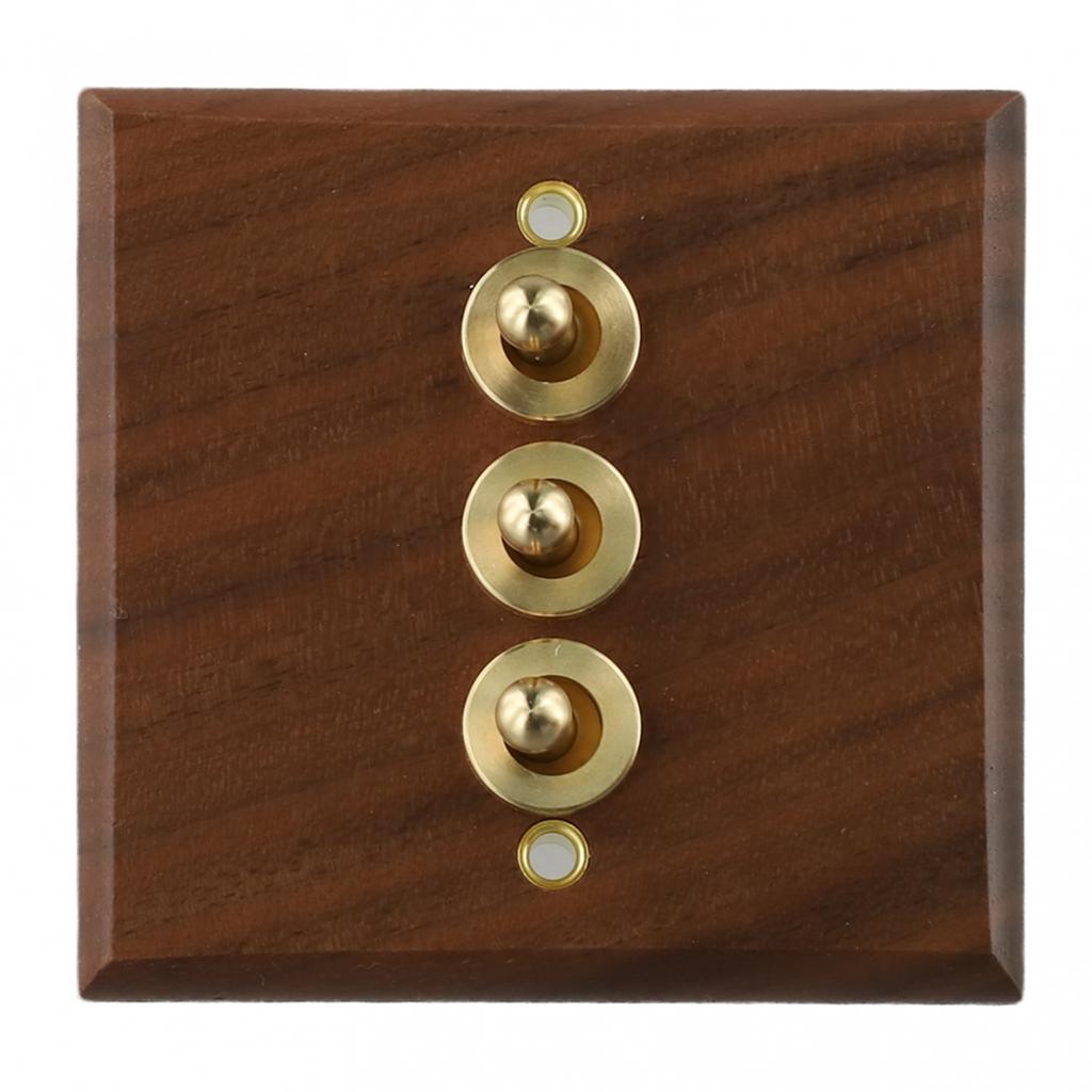 Обновление образа жизни Элегантный рокерный выключатель света из дерева черного ореха