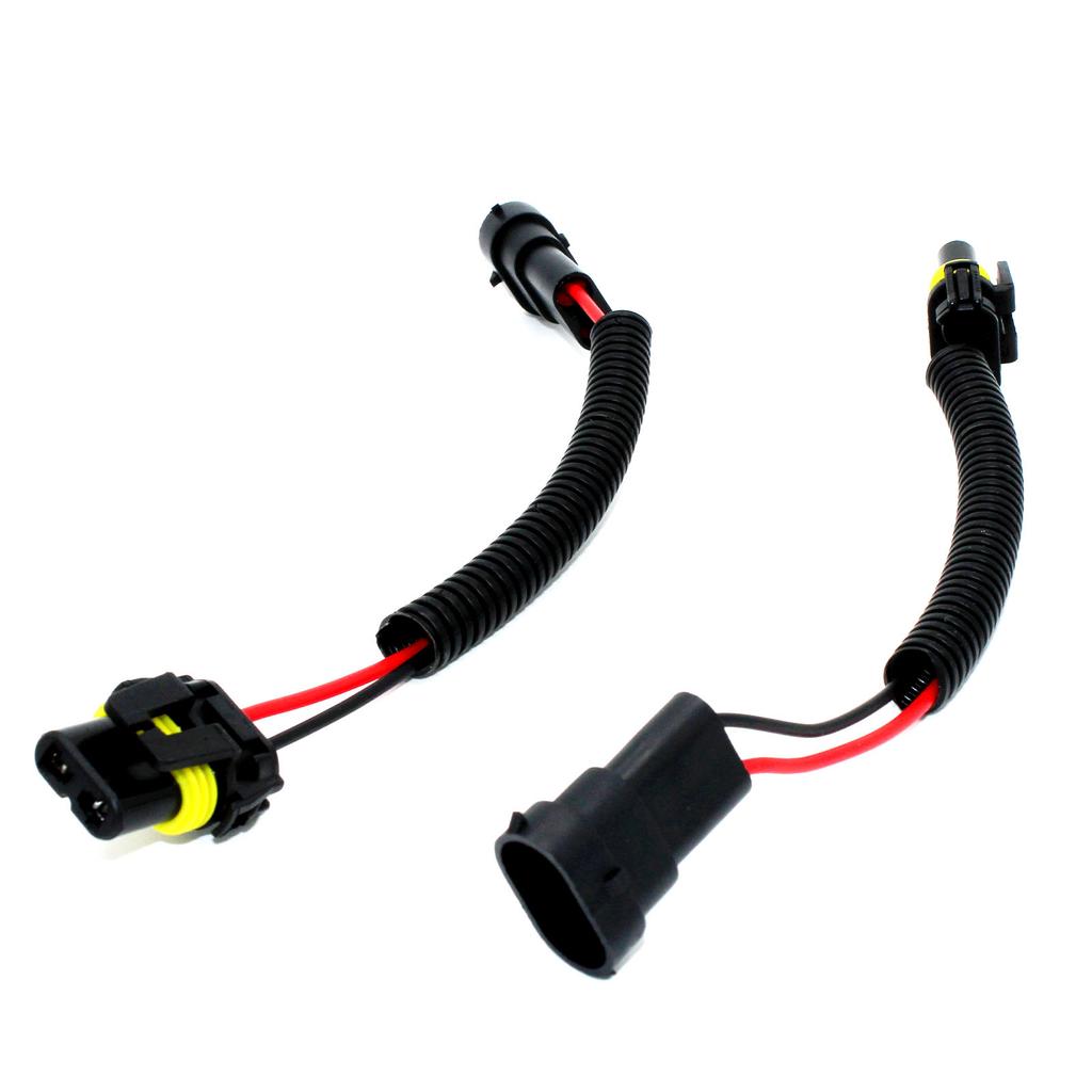 2pcs Harness Car Wiring s HB3 9005 HB4 9006 Female To H11 Male  Headlights Fog Lights Extension Connector Wire Sockets Adapter P