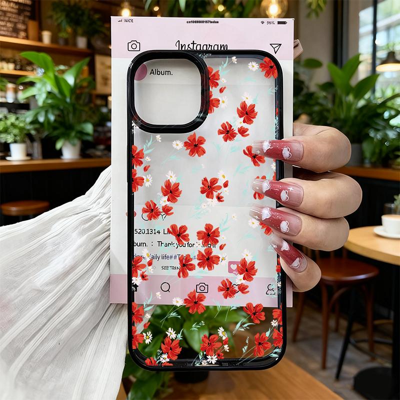 Нежные Красивые Розовые Цветы Чехол для iPhone 17 16 15 14 13 Pro Max Plus Air X XR 7 8 SE 20 Ударопрочный Защитный Чехол для Телефона