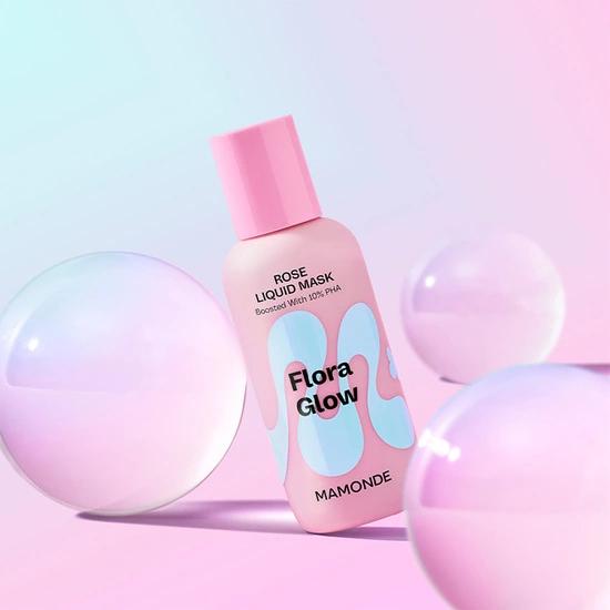 Новый) MAMONDE Flora Glow Rose жидкая маска 80 мл
