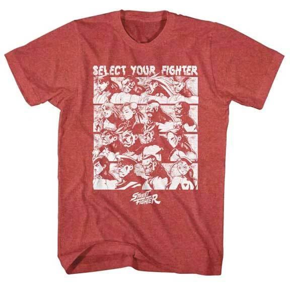 Street Fighter Capcom Video Game Select Your Fighter Men's T Shirt
