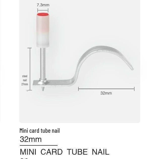 Мини-потолочная пластина 7,3 мм с гвоздем и трубным зажимом