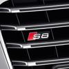 3D ABS SQ3 SQ4 SQ5 SQ6 SQ7 SQ8 Emblem Car Hood Front Grille Decoration for Audi Sline A3 8P 8L 8V A4 B8 B6 B7 B9 A6 C6 C7 S5 A7