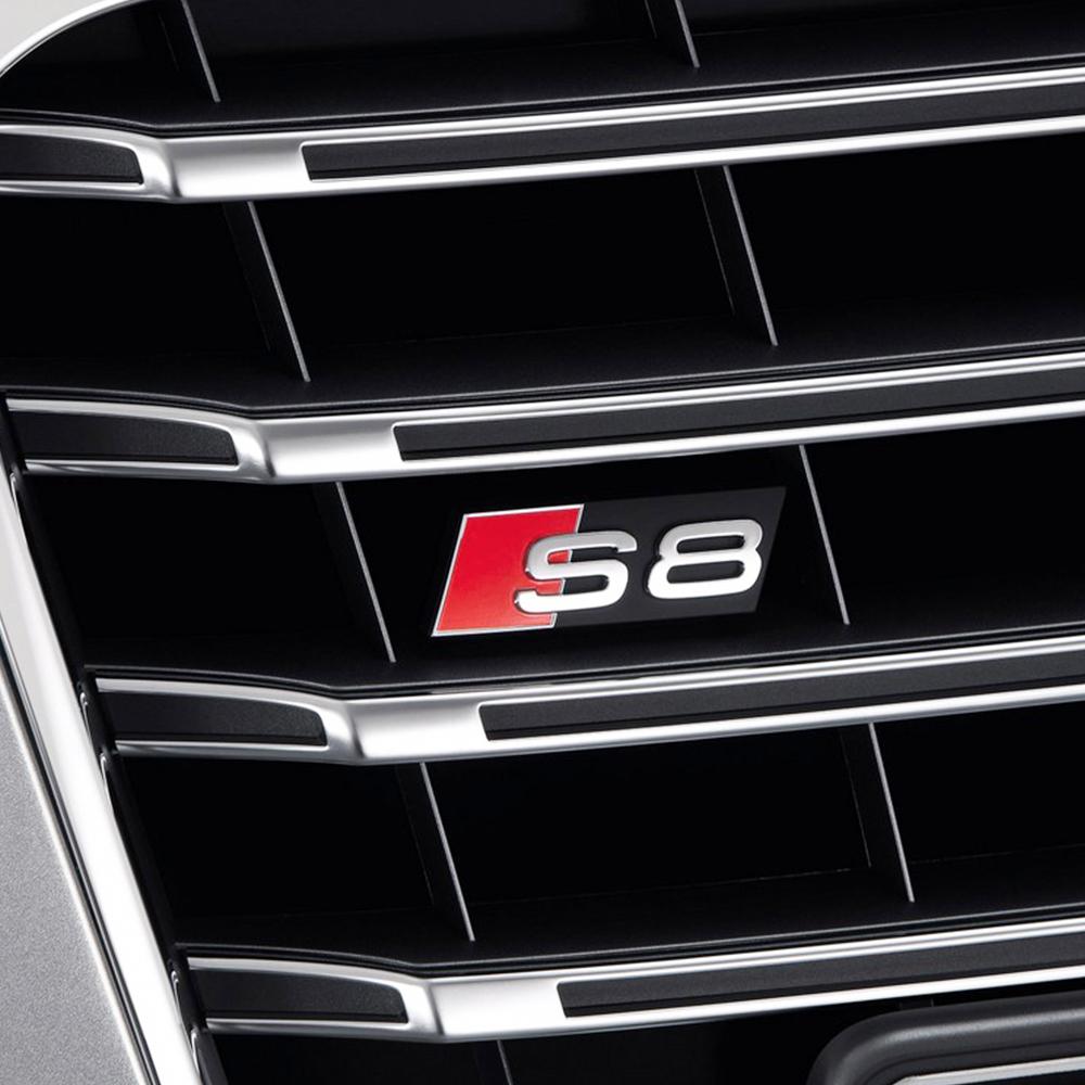 3D ABS S3 S4 S5 S6 S7 S8 Логотип Автомобиля Передняя Решетка Значок S Значок Декоративные Аксессуары Для Audi Авто Стайлинг Модификация