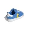 The Simpsons x Adidas Originals SUPERSTAR Низкие кроссовки для малышей, устойчивые к истиранию, синие, для младенцев и малышей GZ1772