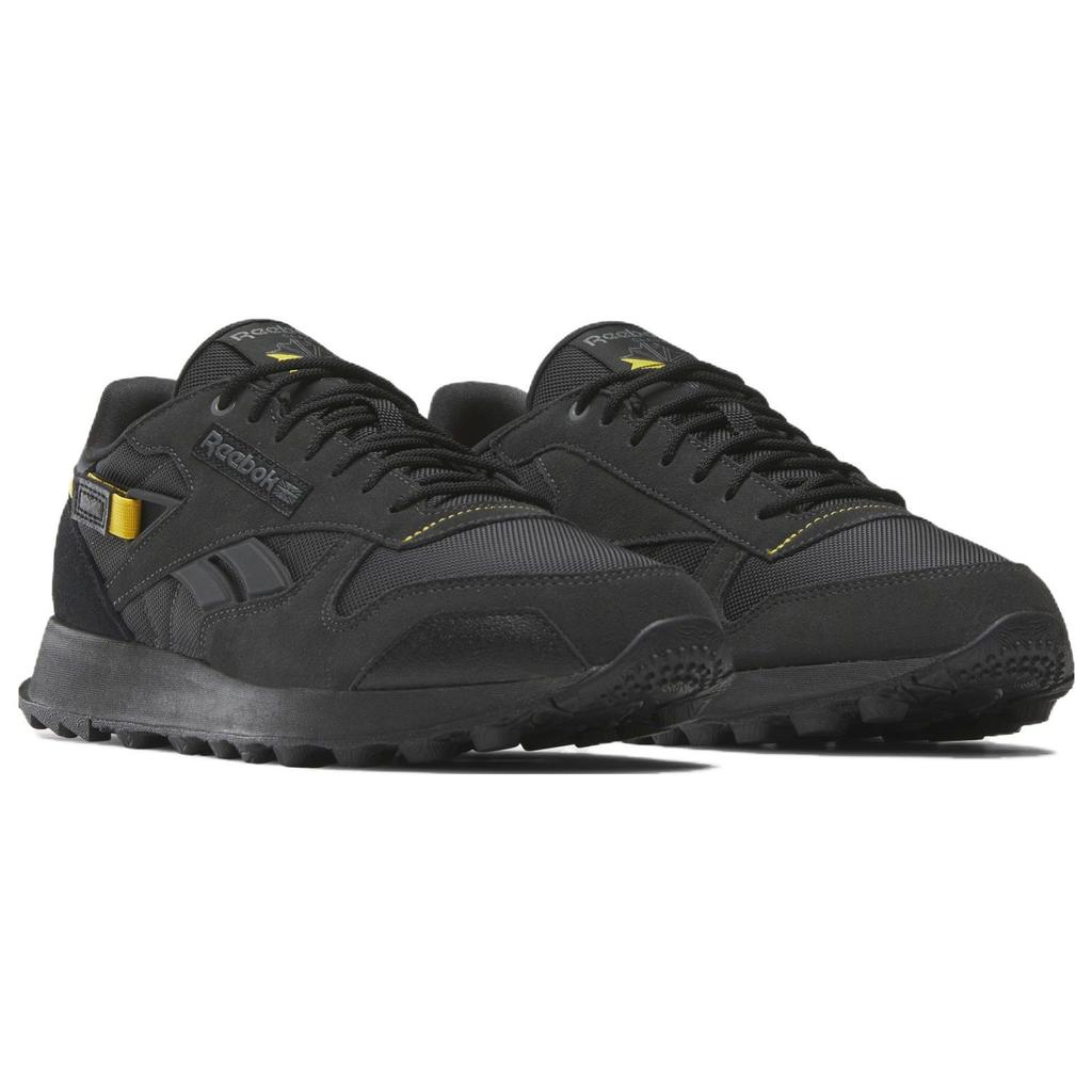 Reebok Classic Leather Winterized - Black Yellow Unisex Sneakers Pure-Grey-7 Core-Black Cold-Grey-6 100032804