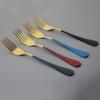 4 шт. набор обеденных вилок, вилка из нержавеющей стали, Золотая вилка для фруктов, десертная вилка для торта, вилка для закусок, салата, мини вилки для торта, вечерние