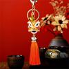 Ancient Mascot Lion Wake Keychain Chinese Style Lion Dance Keychain   Women Bags Holder
