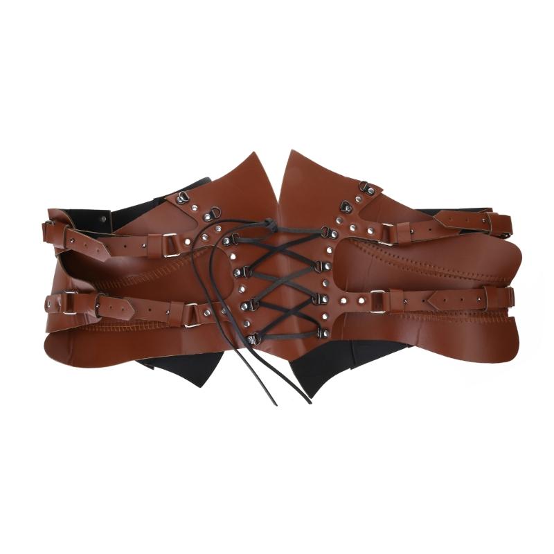 Винтажный корсетный пояс для женщин, костюм эпохи Возрождения, ПУ пояс-корсет, ремешок на талию, реквизит для вечеринок, пояс, костюм для косплея