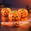 Squeeze Stress Ball 1/2/3Pcs Halloween Pumpkin Relief Toy, Creepy Head Glitter for Kids Adults, Party Favors