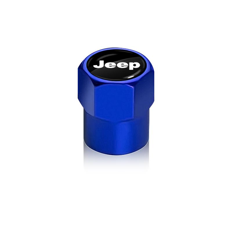 4Pcs Car Tire Valve Wheel Tyre Air Valve Dust Covers Stem Caps For Jeep Grand Cherokee Wrangler JK Gladiator Compass Renegade AKT1