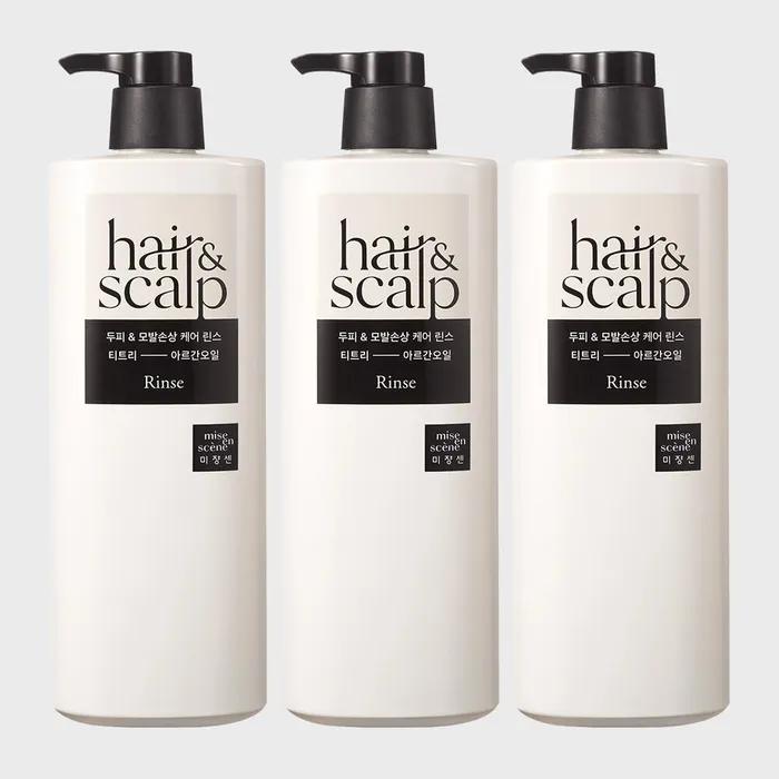 Mise En Scene (Hair & Scalp) Scalp & Hair Damage Care Rinse 750ml X 3