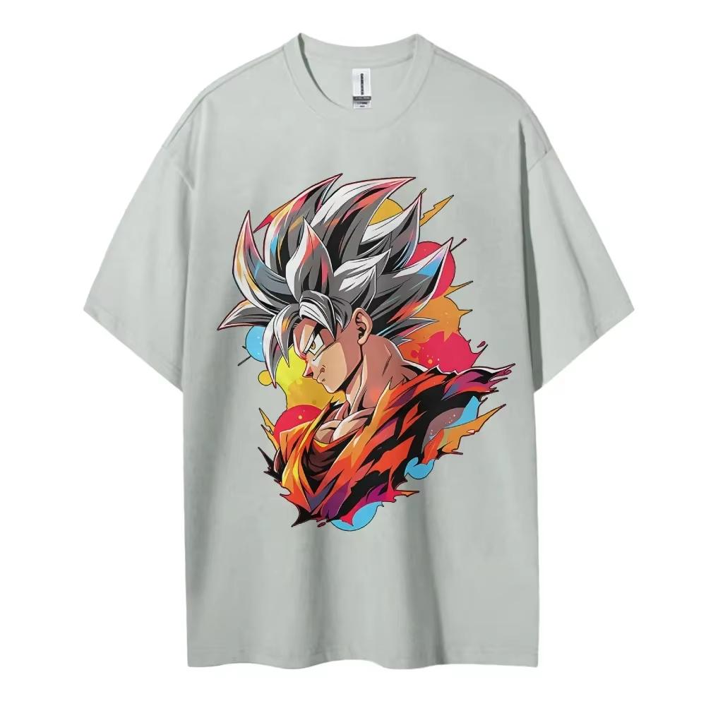 Summer New Dragon Ball Anime Printed Tshirt Unisexs and Womens Tshirt Unisexs Top Sports Tshirt Unisexs Tshirt Harajuku Y2K Tee