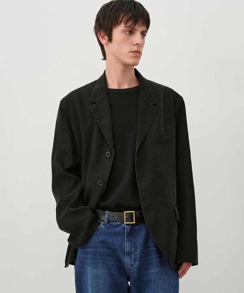 INSILENCE Vintage Washed Blazer Washed Black