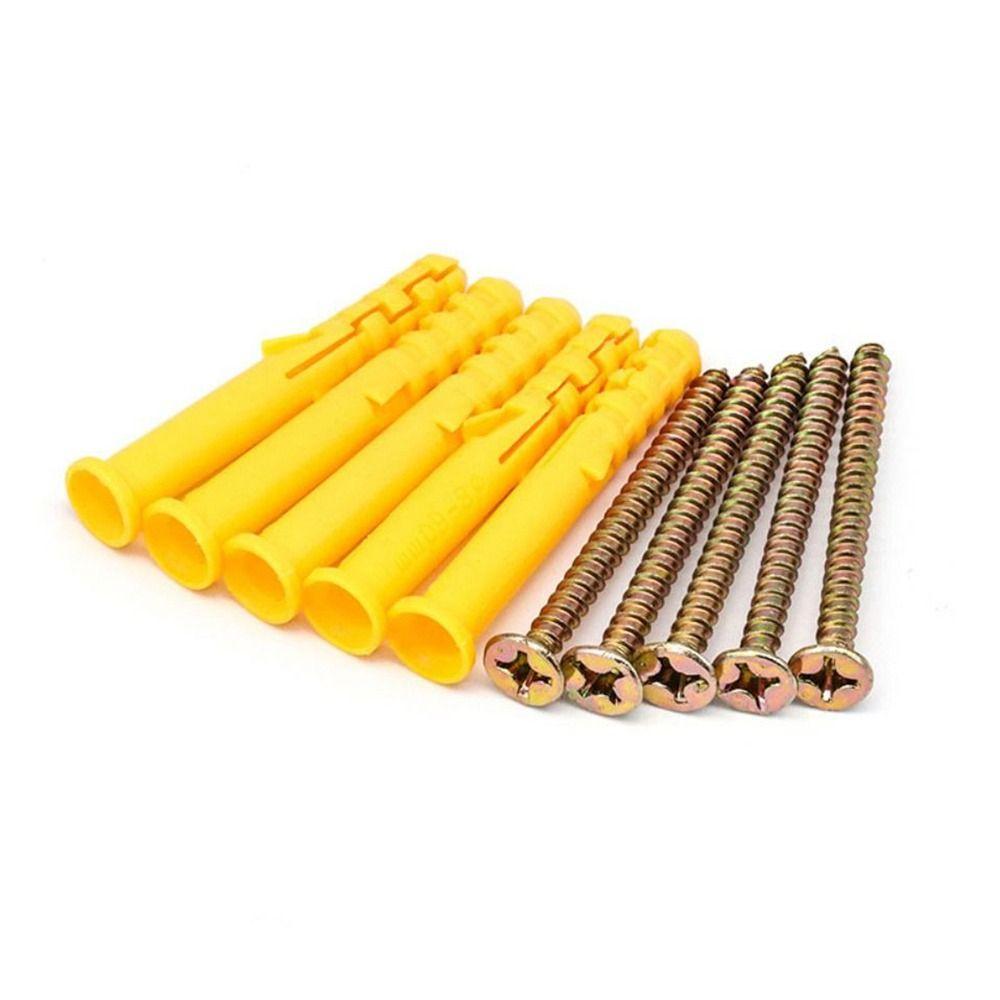 50Sets Self Drilling Expansion Tube Nails M6 M8 M10 Self-Tapping Flat Head Screws Expansion Screw Heavy Duty With Screws